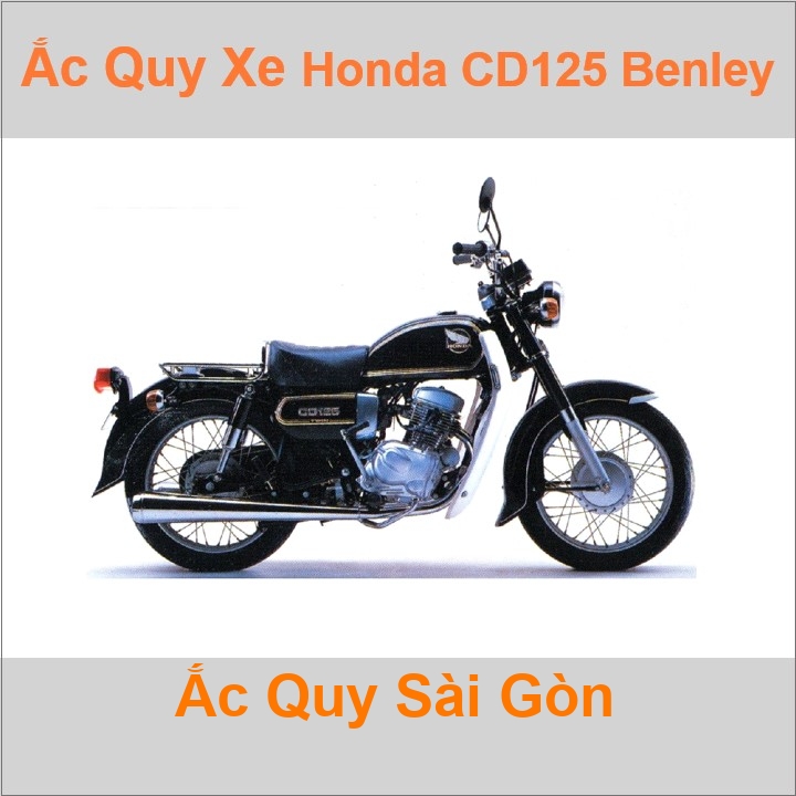 Ắc quy xe mô tô Honda CD 125 Benly (1982 - 1985)