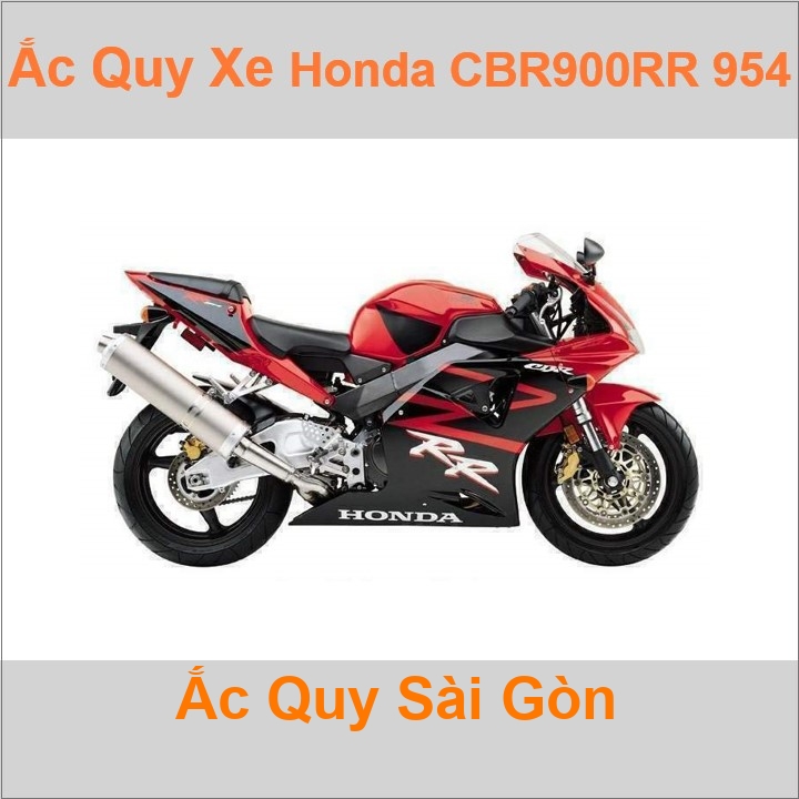 Ắc quy xe mô tô Honda CBR 900RR Fireblade 929cc / 954cc (2000 - 2003)