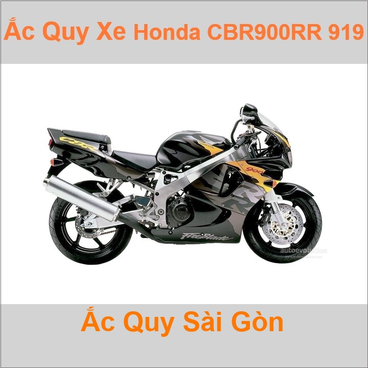 Ắc quy xe mô tô Honda CBR 900RR Fireblade 893cc / 919cc (1992 - 1999)