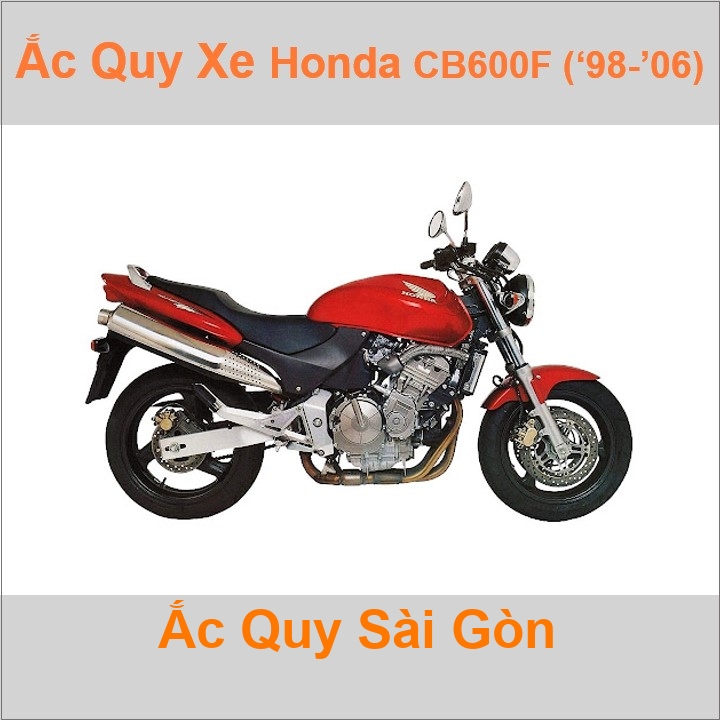 Ắc quy xe mô tô Honda CB 600F Hornet (1998 - 2006)