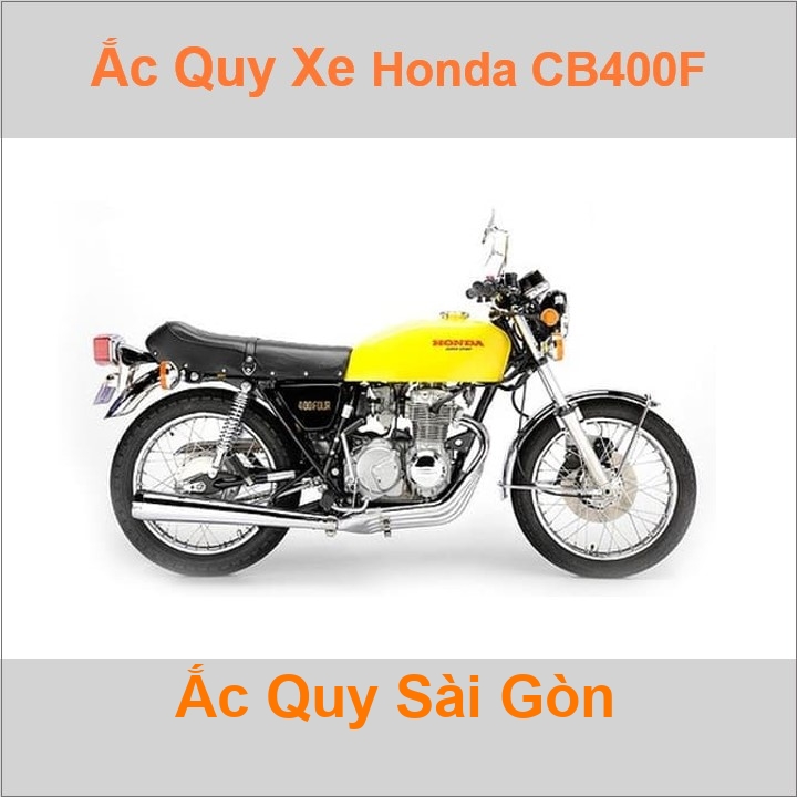 Ắc quy xe mô tô Honda CB 400 (1975 - 1977) / CBX 400F - 4 máy (1981 - 1984)