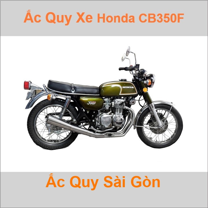 Ắc quy xe mô tô Honda CB 350 (1968 - 1973) / CB 360 (1974 - 1976) / CB 350F (1972 - 1974)