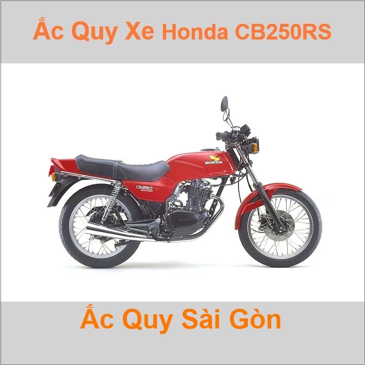 Ắc quy xe mô tô Honda CB 250RS - 1 máy (1980 - 1984)