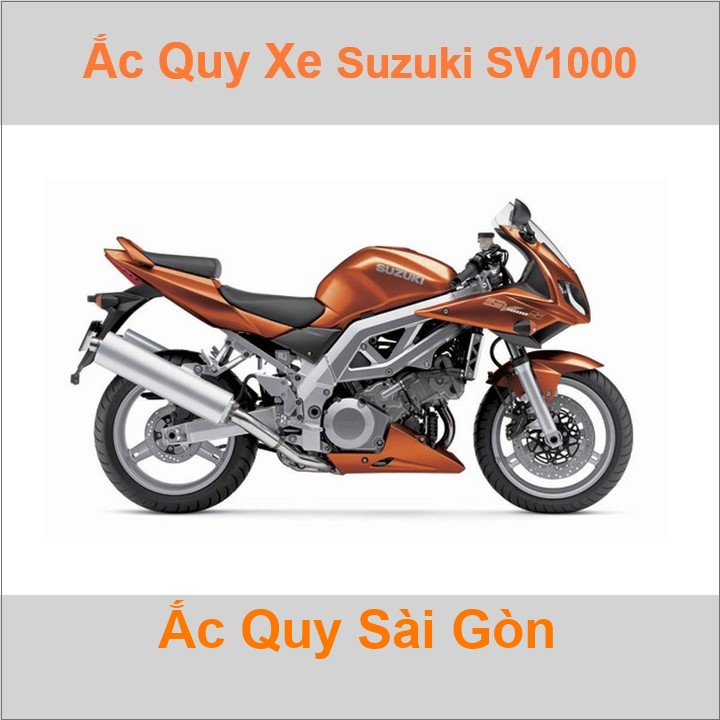 Ắc quy xe mô tô Suzuki SV-1000 (2003 - 2007)