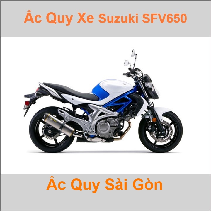 Ắc quy xe mô tô Suzuki SFV 650 Gladius (2009 - 2016)