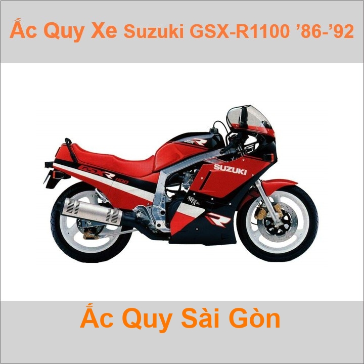 Ắc quy xe mô tô Suzuki GSX-R1100 (1986 - 1992)