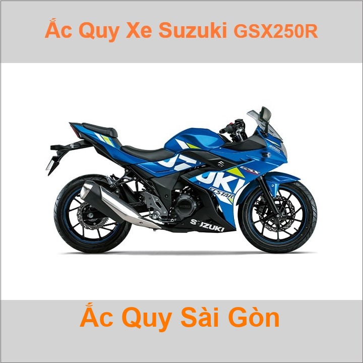 Ắc quy xe mô tô Suzuki GSX 250R (2017 đến nay)