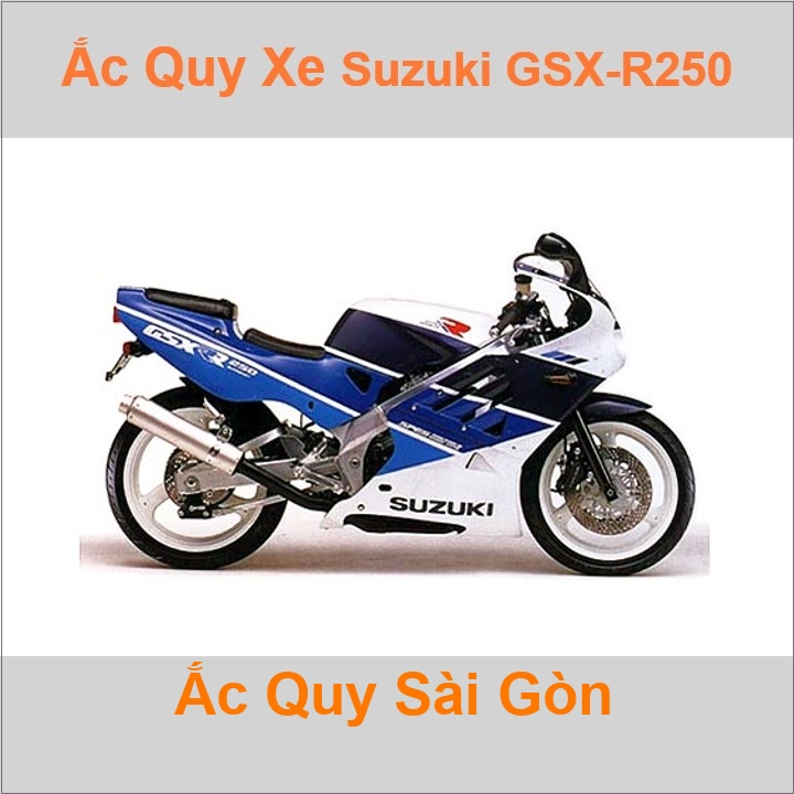 Ắc quy xe mô tô Suzuki GSX-R250 (1987 - 1989)