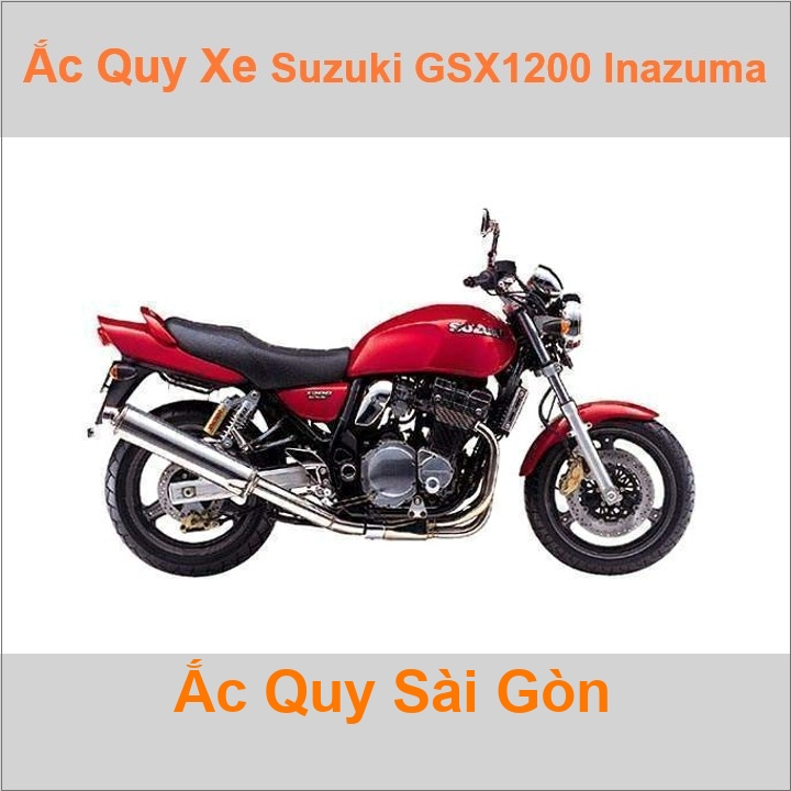 Ắc quy xe mô tô Suzuki GSX-1200 Inazuma (1998 - 2001)