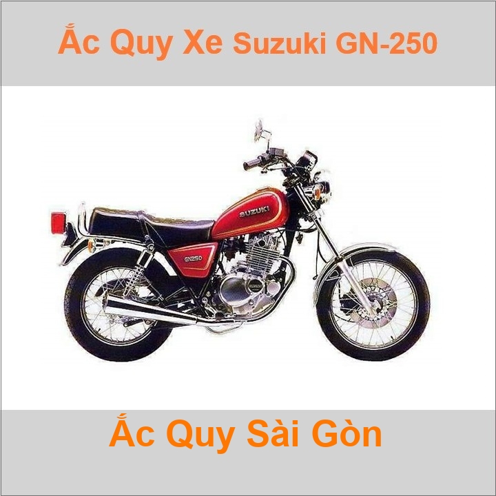 Ắc quy xe mô tô Suzuki GN 250 (1982 - 1998)