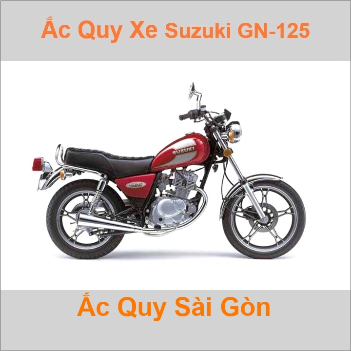 Ắc quy xe mô tô Suzuki GN 125 (1982 - 1997)