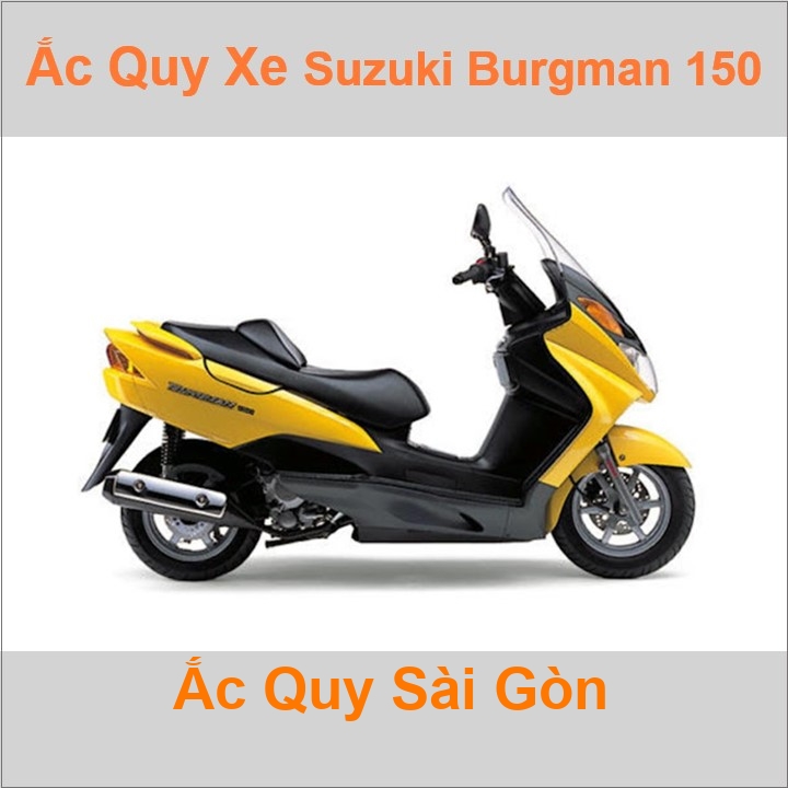 Ắc quy xe mô tô Suzuki Burgman 150 (2002 - 2006)