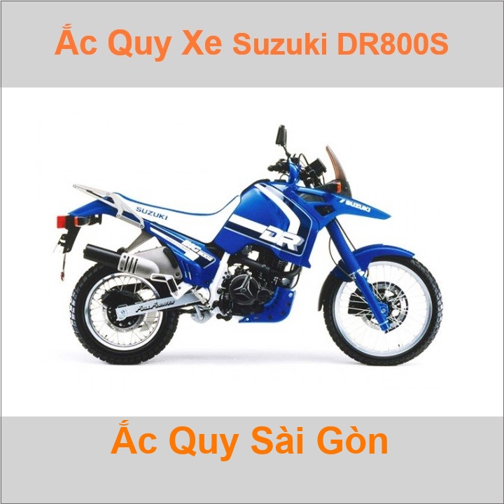 Ắc quy xe mô tô Suzuki DR 800S (1990 - 1997)