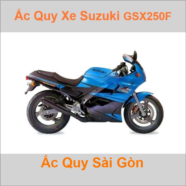 Ắc quy xe mô tô Suzuki GSX 250F Across (1990 - 1998)