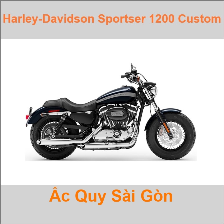 Ắc quy xe mô tô Harley Davidson Sportster-1200 Custom XL1200C (2004 - 2018)