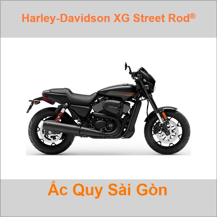 Ắc quy xe mô tô Harley Davidson Street Rod 750 XG750A (2019 - 2020)