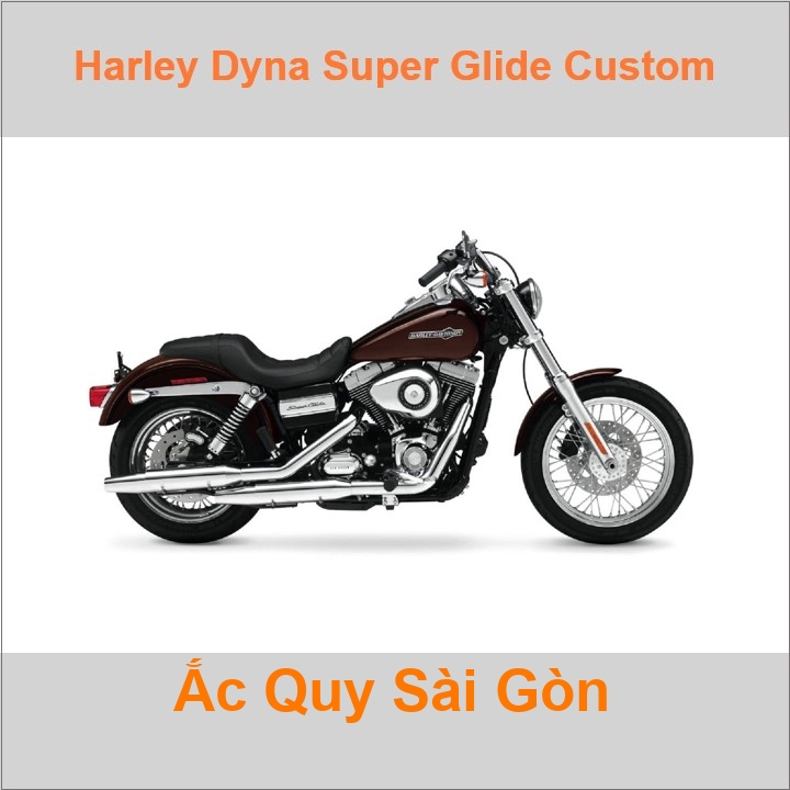 Ắc quy xe mô tô Harley Davidson Dyna Super Glide Custom FXDC (2005- 2014)