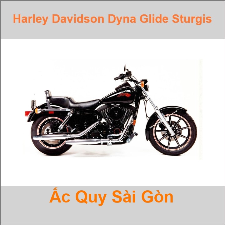 Ắc quy xe mô tô Harley Davidson Dyna Glide Sturgis FXDB (1991)
