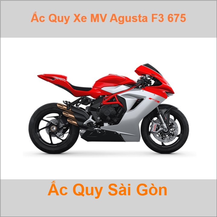 Ắc quy xe mô tô MV Agusta F3 675 (2012 đến nay)