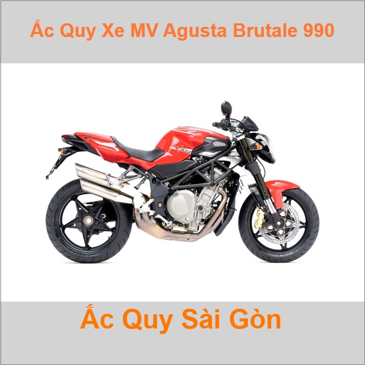 Ắc quy xe mô tô MV Agusta Brutale 990 (2010 - 2012)