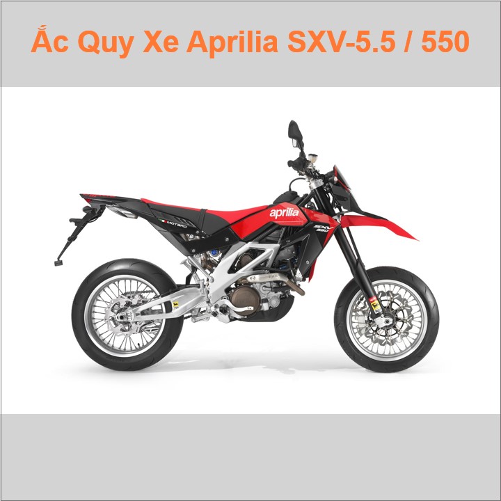 Ắc quy xe mô tô Aprilia SXV 5.5 / 550 (2007 - 2010)