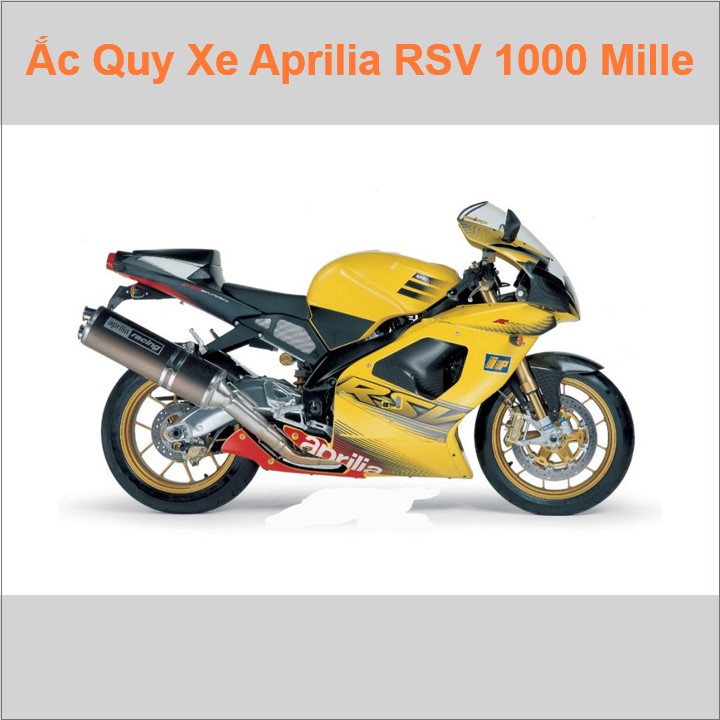 Ắc quy xe mô tô Aprilia RSV 1000 Mille (1998 - 2003)