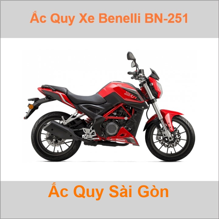 Ắc quy xe mô tô Benelli BN 251 (2015 đến nay)