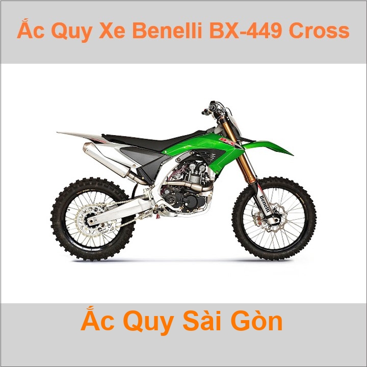 Ắc quy xe mô tô Benelli BX 449 Cross  (2007 - 2011)