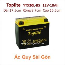 Ắc quy Yuasa Toplite 12V-18Ah YTX20L-BS (Cao cấp)