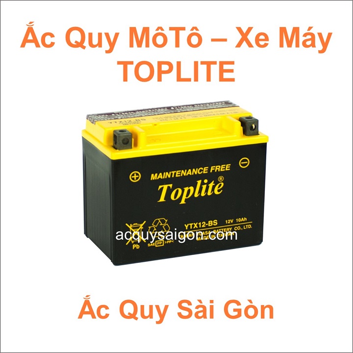 Bảng giá ắc quy môtô xe máy Toplite