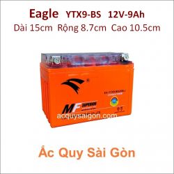 Ắc quy xe máy gel Eagle 12V 9Ah YTX9-BS