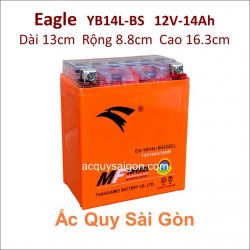 Ắc quy xe mô tô gel Eagle 12V-14Ah YB14L-BS