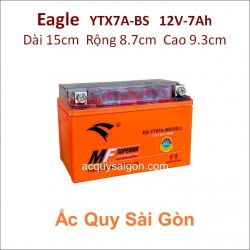 Ắc quy xe máy gel Eagle 12V 7Ah YTX7A-BS