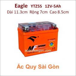 Ắc quy xe máy gel Eagle 12V 5Ah YTZ5S