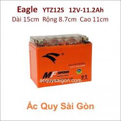 Ắc quy xe mô tô gel Eagle 12V-11.2Ah YTZ12S