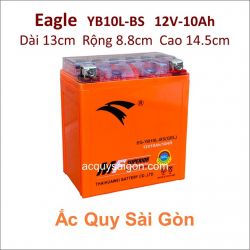 Ắc quy xe mô tô gel Eagle 12V-10Ah YB10L-BS