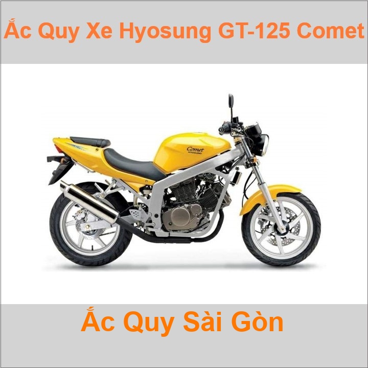 Ắc quy xe mô tô Hyosung GT 125 Comet (2003 - 2017)