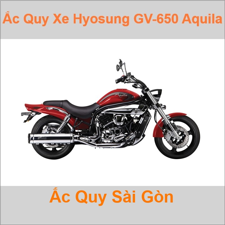 Ắc quy xe mô tô Hyosung GV 650 Aquila (2006 - 2017)