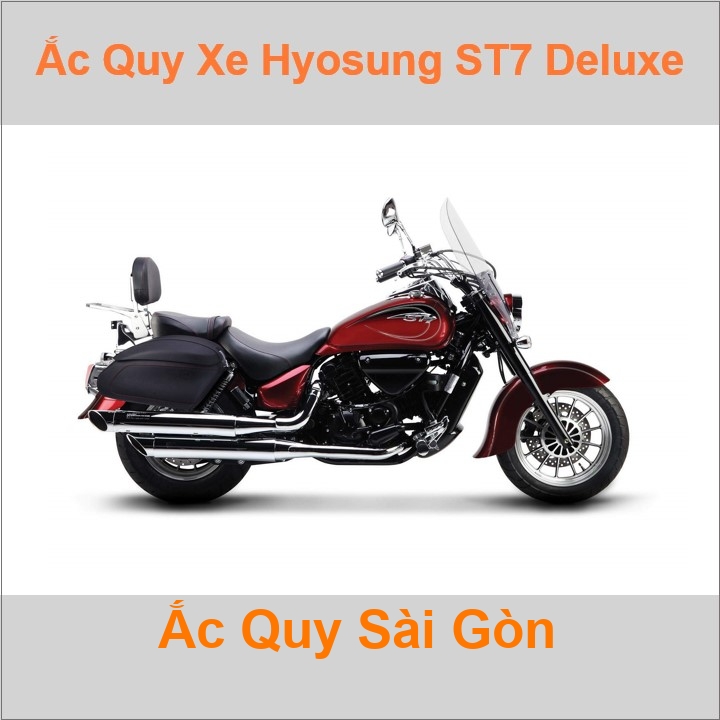 Ắc quy xe mô tô Hyosung ST 7 / ST 700i Deluxe (2010 - 2018)