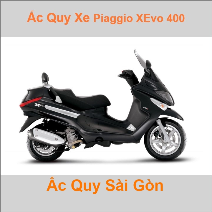 Ắc quy xe tay ga Piaggio XEvo 400 ie (2008- 2011)