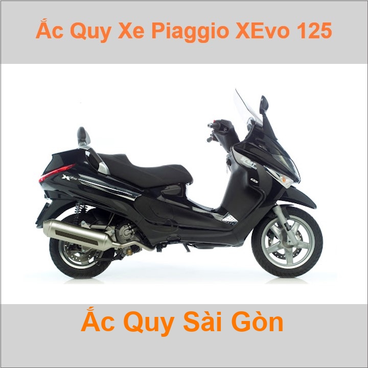 Ắc quy xe tay ga Piaggio XEvo 125 (2008- 2013)