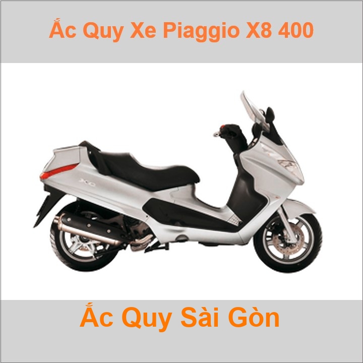 Ắc quy xe tay ga Piaggio X8 400 (2004 - 2007)