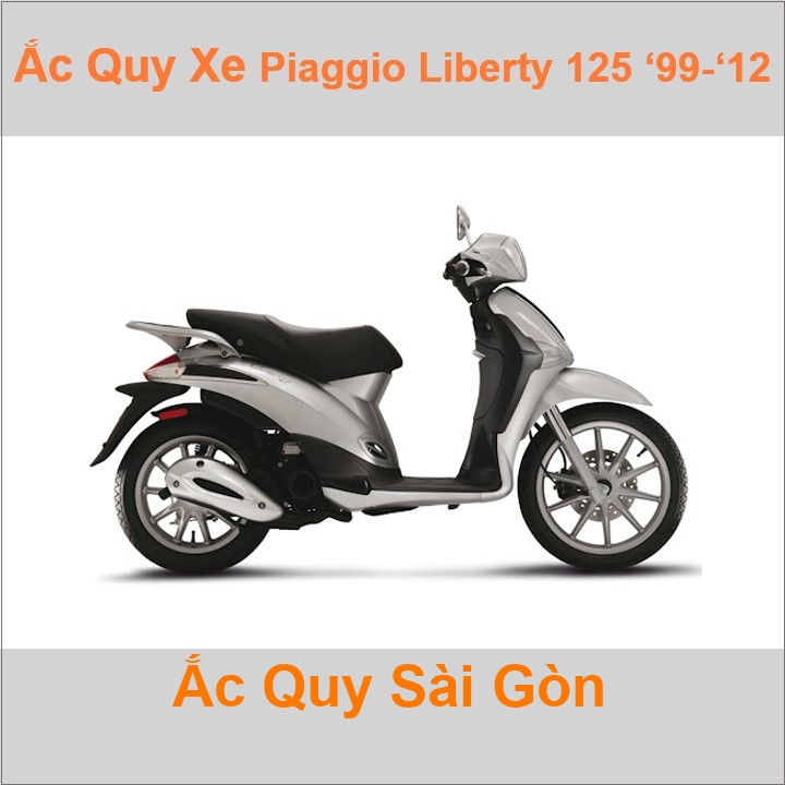 Ắc quy xe tay ga Piaggio Liberty 125 / 150 (1999 - 2012)