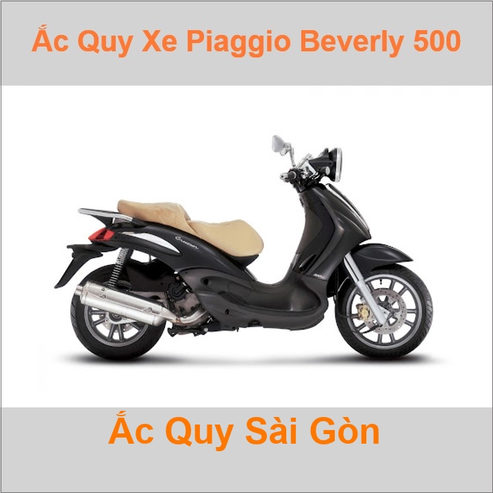 Ắc quy xe tay ga Piaggio Beverly 500 / BV500 (2005 - 2012)