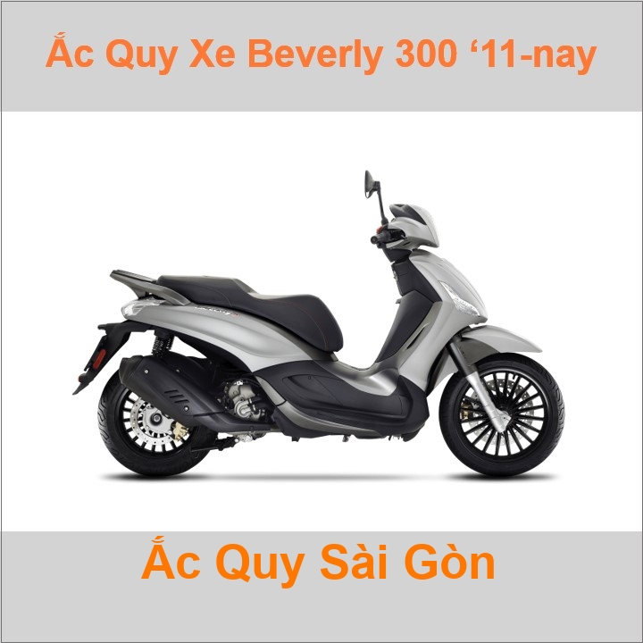 Ắc quy xe tay ga Piaggio Beverly 300ie (2011 đến nay)