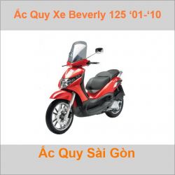 Ắc quy xe tay ga Piaggio Beverly 125 (2001 - 2010)