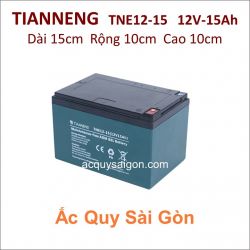 Ắc quy xe đạp điện Tianneng 12V 15Ah TNE12-15 (Cao cấp)