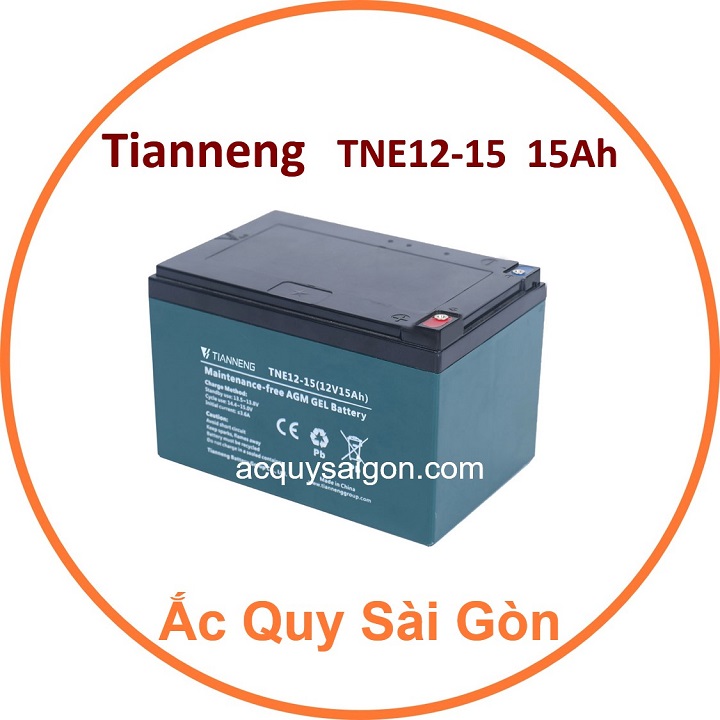 Nhà Phân Phối Ắc Quy Sài Gòn | Chuyên cung cấp sỉ và lẻ các loại bình ắc quy xe đạp điện Tianneng TNE12-15 12V 15Ah chất lượng tốt, giao hàng nhanh ch