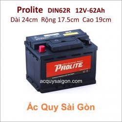 Ắc quy Prolite 12V 62Ah Din62R (56220)