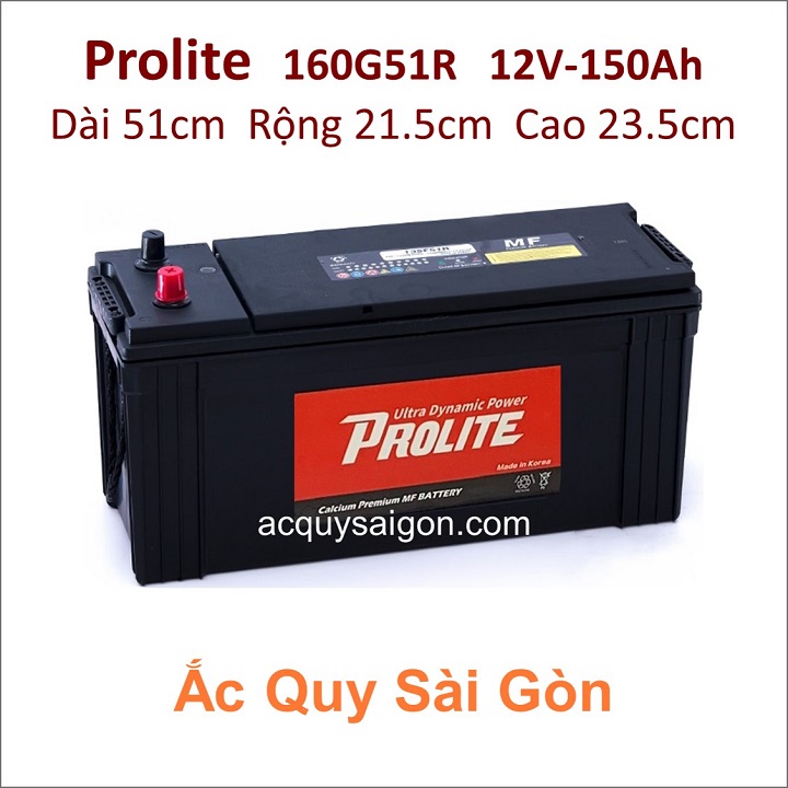 Ắc quy Prolite 12V/150Ah 160G51R (N150)